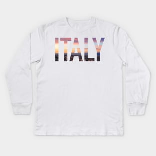 Italy Kids Long Sleeve T-Shirt